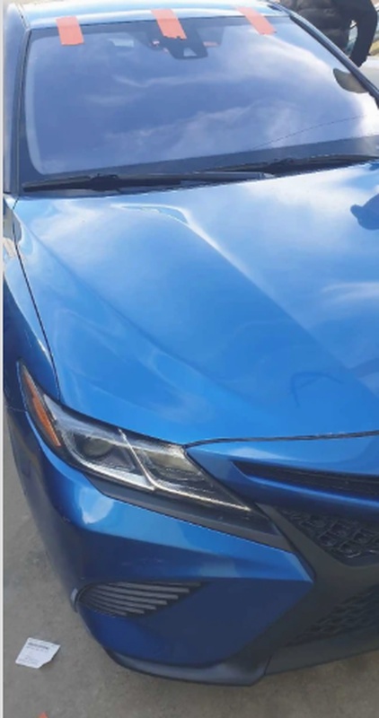 Лобовое стекло фиолетовое от Toyota Camry 6
